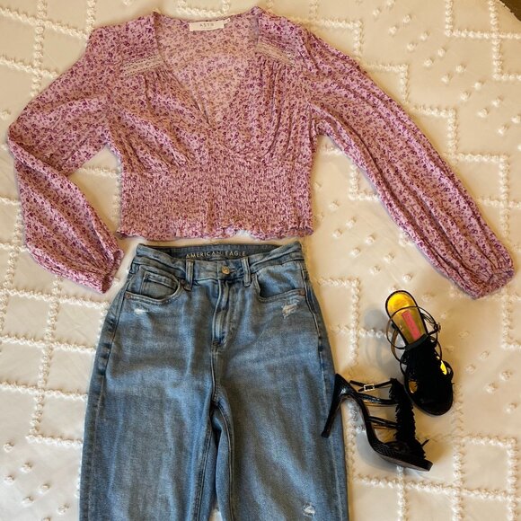 Astr Tops - ASTR The Label Womens Floral Top Size L